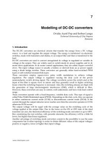 Modelling of DC-DC converters 7