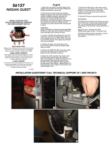 Installation Sheet - CURT Manufacturing