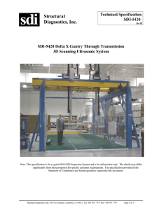 SDI-5420 Delta X Gantry Through Transmission 3D Scanning