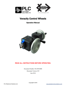 Veracity Control Wheels - PLC Electronic Solutions Ltd.