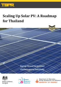 Scaling Up Solar PV: A Roadmap for Thailand