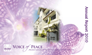 Annual Report 2010 Voice of Peace