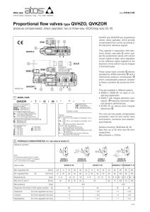 Proportional flow valves type QVHZO, QVKZOR