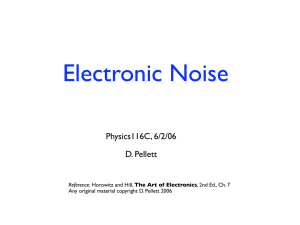 Noise Notes - UC Davis Physics