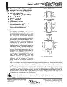 Advanced LinCMOS Precision Chopper