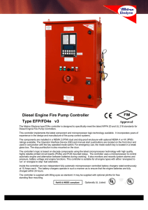 Diesel Engine Fire Pump Controller Type EFP/FD4e v3