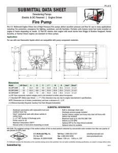 submittal data sheet