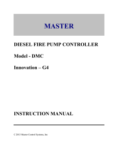 DMC: Diesel Controller Manual - Master Control Systems, Inc.