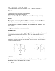 LAB 4: KIRCHOFF`S CIRCUIT RULES (Reference: Physics