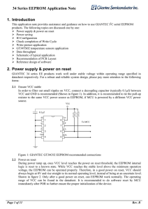 34 Series EEPROM Application Note 1. Introduction 2. Power supply