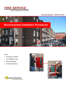 Recommended Installation Guidelines