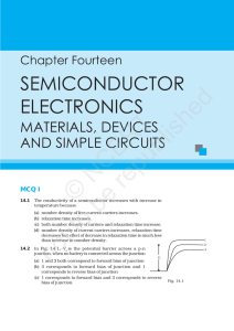 Unit 14 (Semiconductor Electronics)