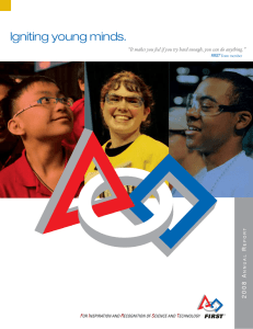 2008 FIRST Annual Report