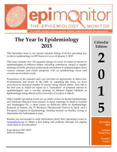 The Year In Epidemiology 2015