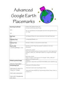 Advanced Google Earth Placemarks