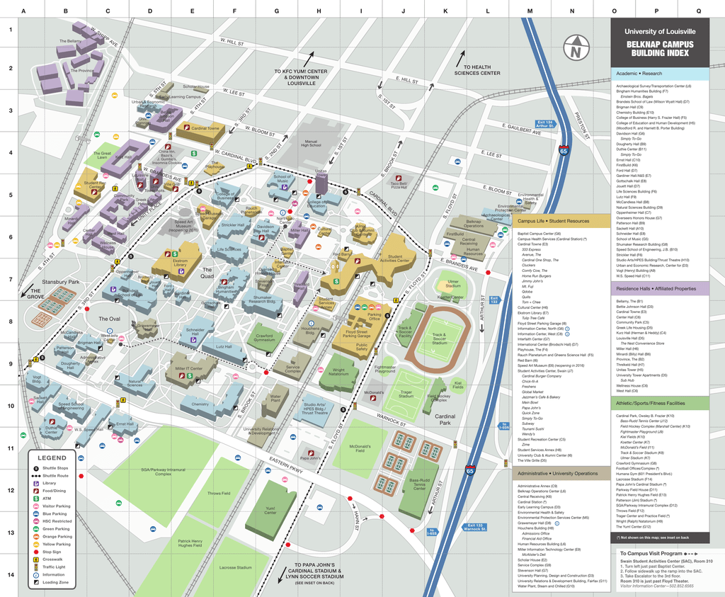 University Of Louisville Campus Map Campus Maps - University Of Louisville