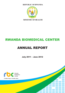 rwanda biomedical center annual report