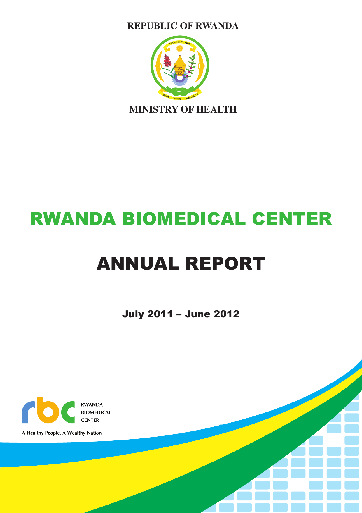 Rwanda Biomedical Center Organizational Chart