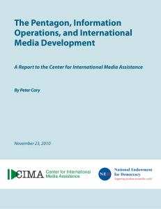 the Report - Center for International Media Assistance