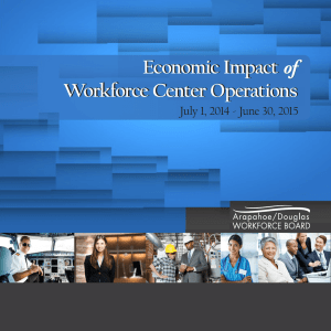 PY14 Economic Impact of Workforce Center Operations