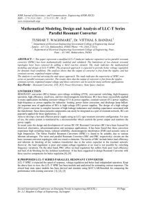 Mathematical Modeling, Design and Analysis of LLC