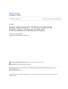 basic resonant topologies for switching power - Purdue e-Pubs