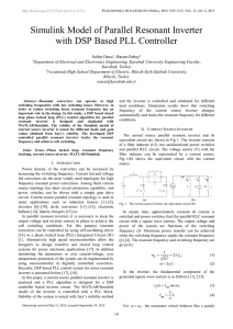 Simulink Model of Parallel Resonant Inverter with DSP Based PLL