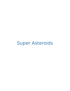 Asteroids Specification