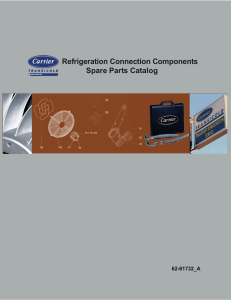Refrigeration Connection Components Spare Parts Catalog