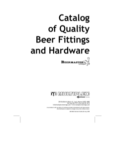Beer Fittings Parts Manual