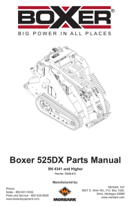 Parts Manual PDF - Boxer® Equipment