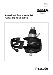 Manual and Spare parts list