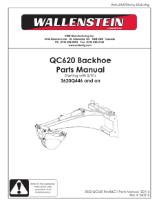 QC620 Backhoe Parts Manual