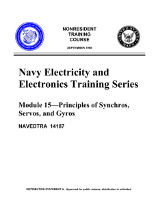 Principles of Synchros, Servos, and Gyros