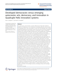 Developed democracies versus emerging autocracies: arts
