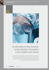 cross-industry innovation in the health care sector