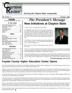 Campus Review - Clayton State University
