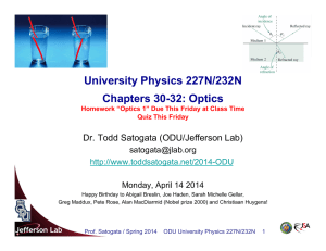 University Physics 227N/232N Chapters 30