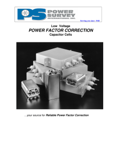 Power Factor Correction Capacitor Cells and Handy