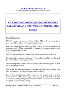 low voltage power factor correction capacitors and