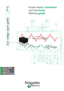 Power factor correction and harmonic filtering