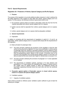 Protection of Vehicle, Special Category and Ro-Ro Spaces