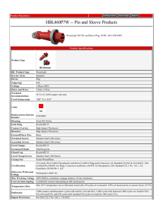 Product Datasheet -- HBL460P7W