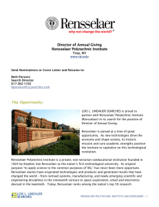 Director of Annual Giving Rensselaer Polytechnic Institute