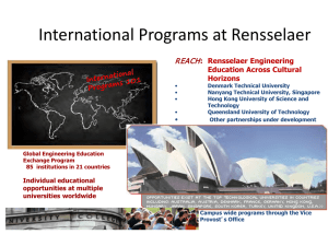 International Programs at Rensselaer