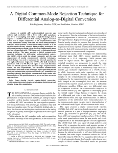 A digital common-mode rejection technique for differential analog