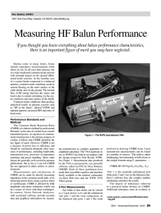 Measuring HF Balun Performance
