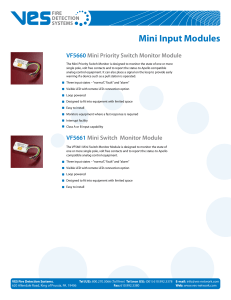 Mini Input Modules - VES Fire Detection Systems