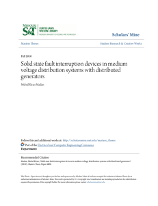 Solid state fault interruption devices in medium
