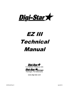 EZ III Technical Manual - Digi-Star